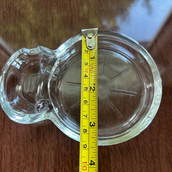 Vintage Fostoria Mademoiselle Clear Glass Coasters with Spoon Rest – Set of 4 - Picture 15 of 15